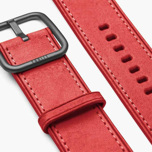 leather strap for apple watch - Rio red