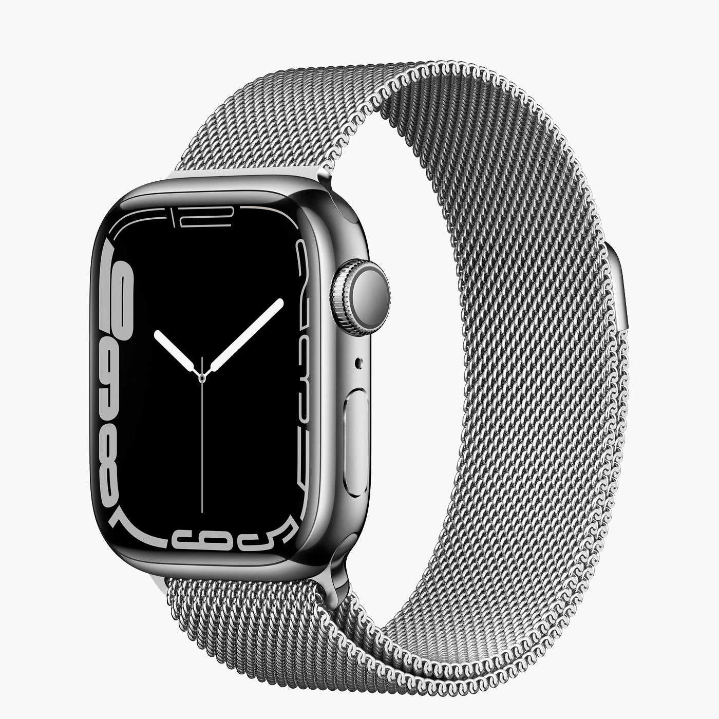 Milanese Silver Apple Watch Band Suritt
