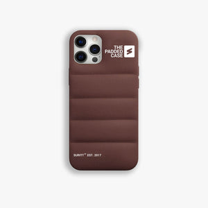 iPhone coque padded Dark Brown