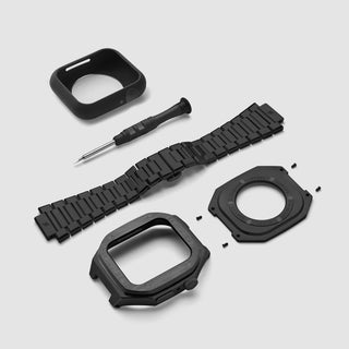 black apple watch case with tools