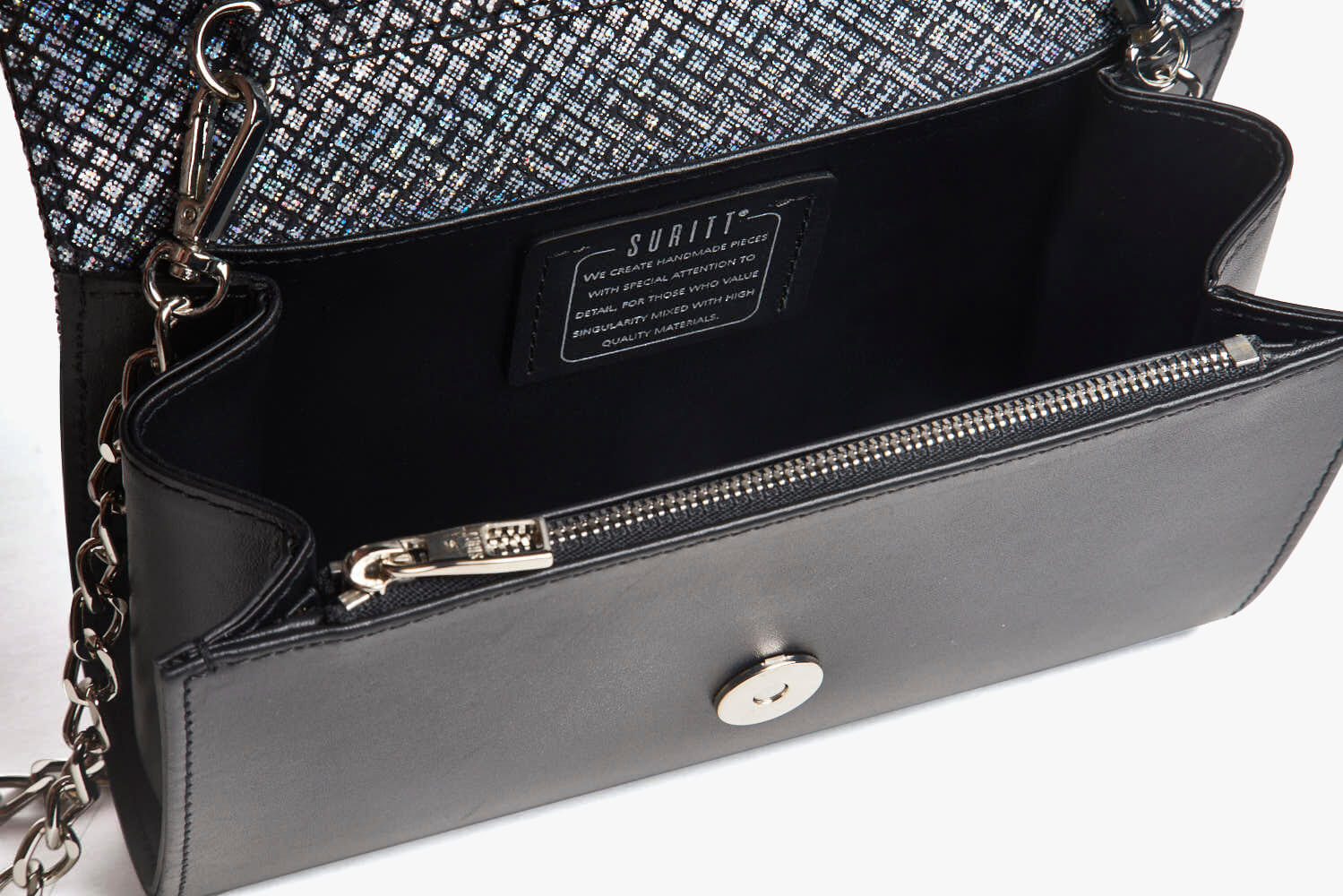 Crossbody Houdini Black | SURITT Luxury Leather Bags