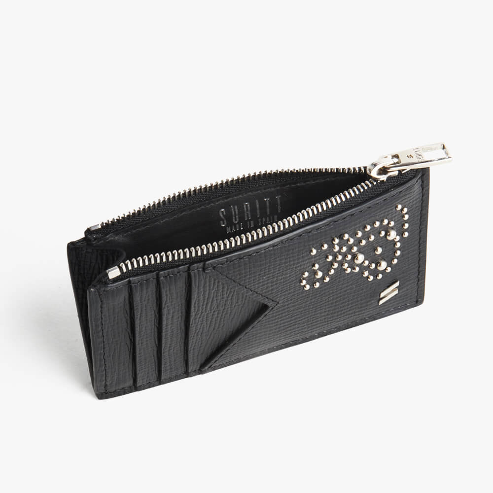 Tarjetero con cremallera Kate Black