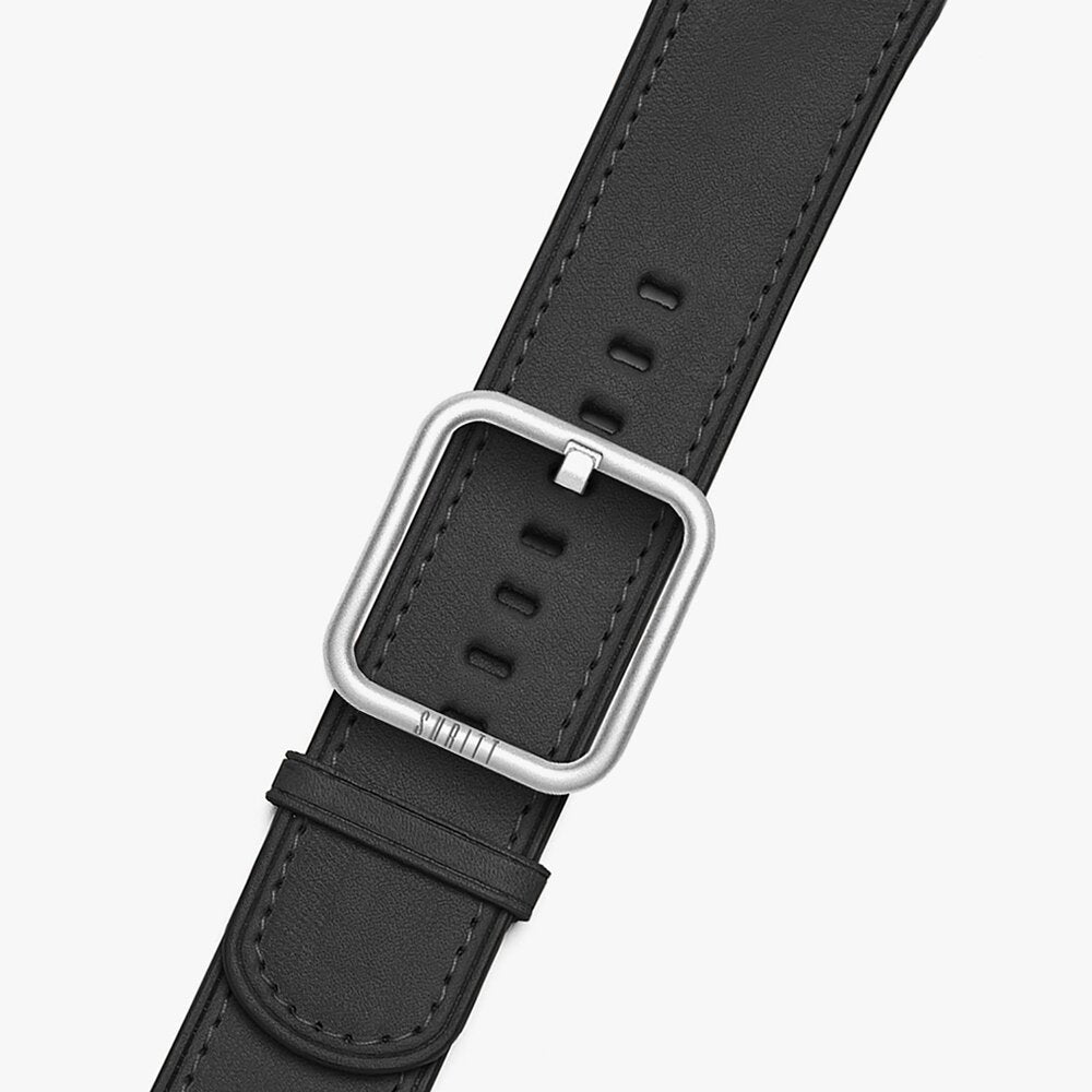 Black leather apple watch band 42mm hotsell