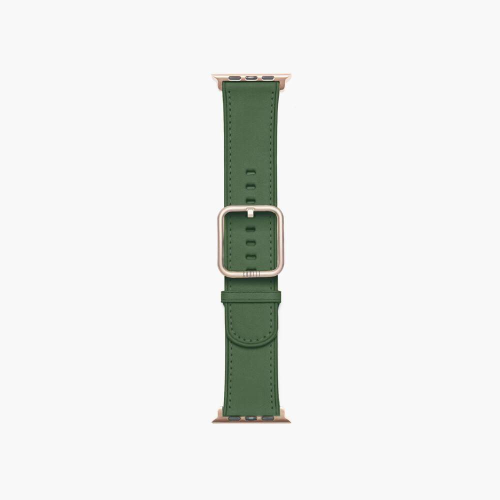 apple watch leather green strap - Rio