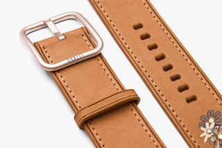 apple watch leather straps with flowers - Daisy