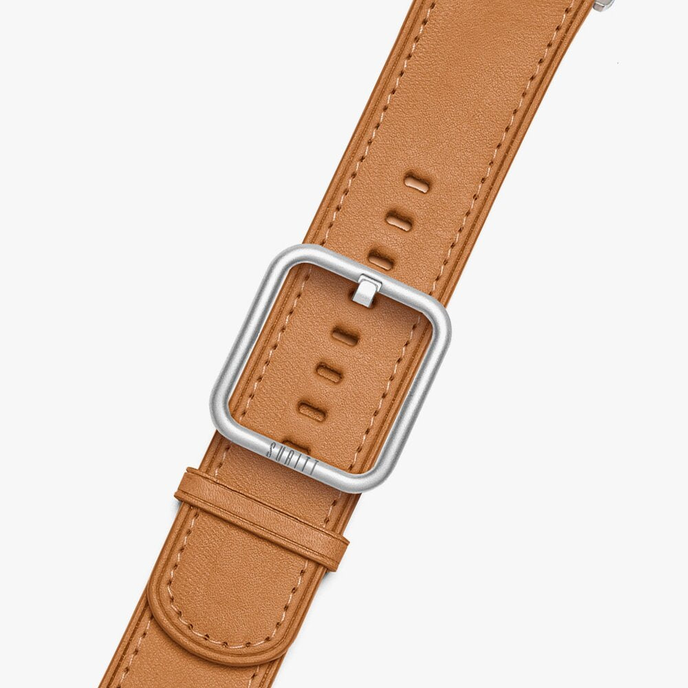 apple watch strap leather brown- Rio