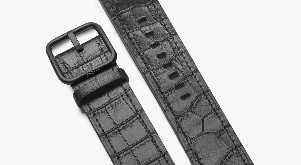 Black cocodrile band for iwatch - Sidney
