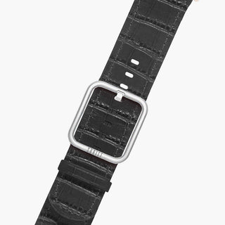 Black cocodrile strap for iwatch - Suritt