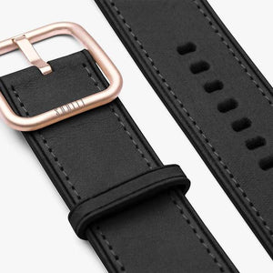 black leather band for apple watch -  constellation