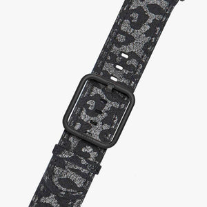Black leopard print iwatch band - Leo