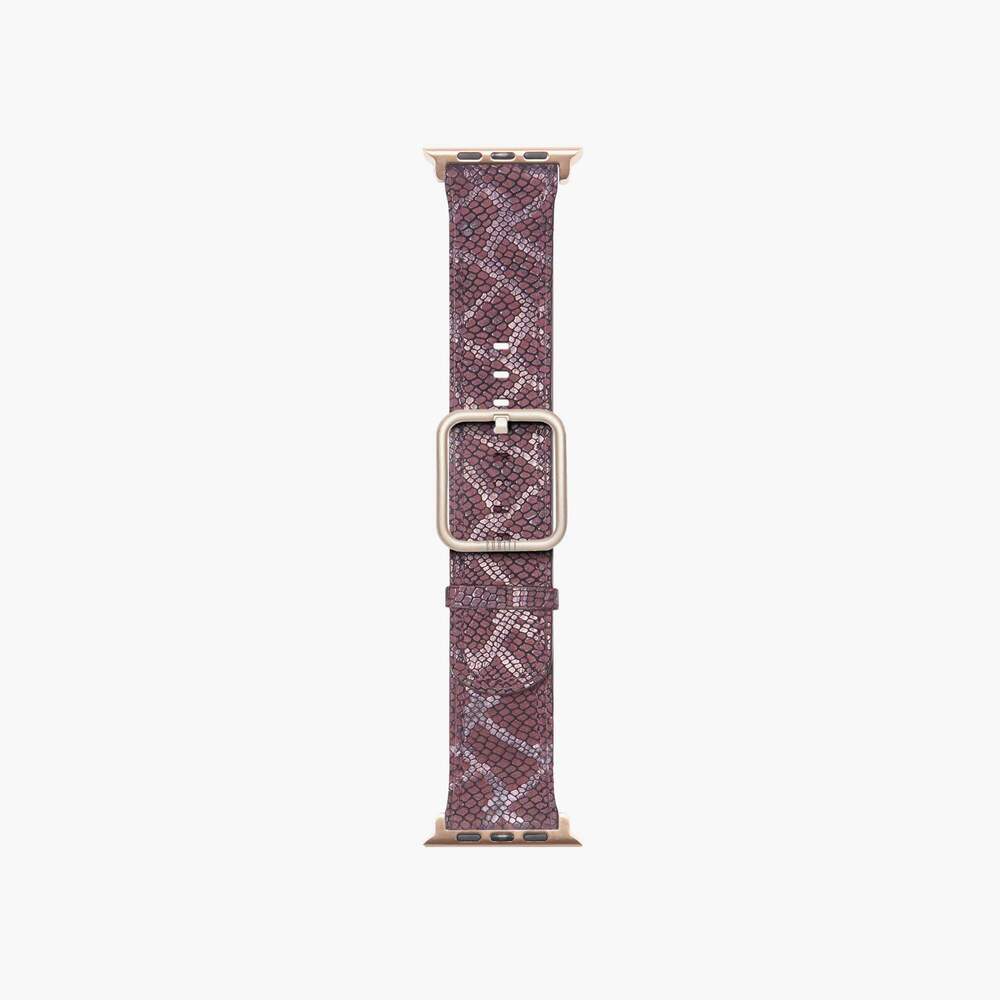 Apple Watch Band Paris Burgundy Luxury Leather Straps