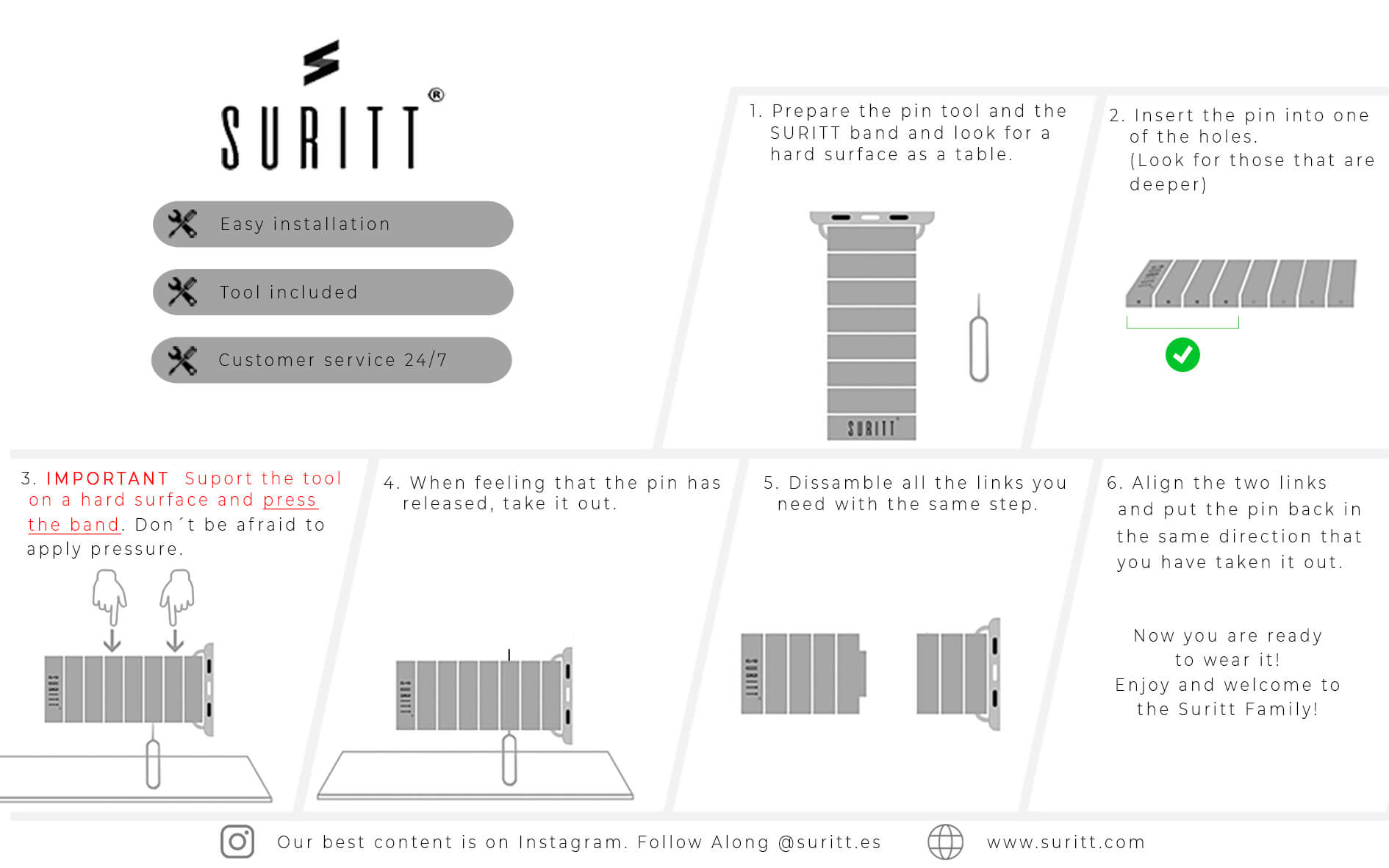Suritt correas sales