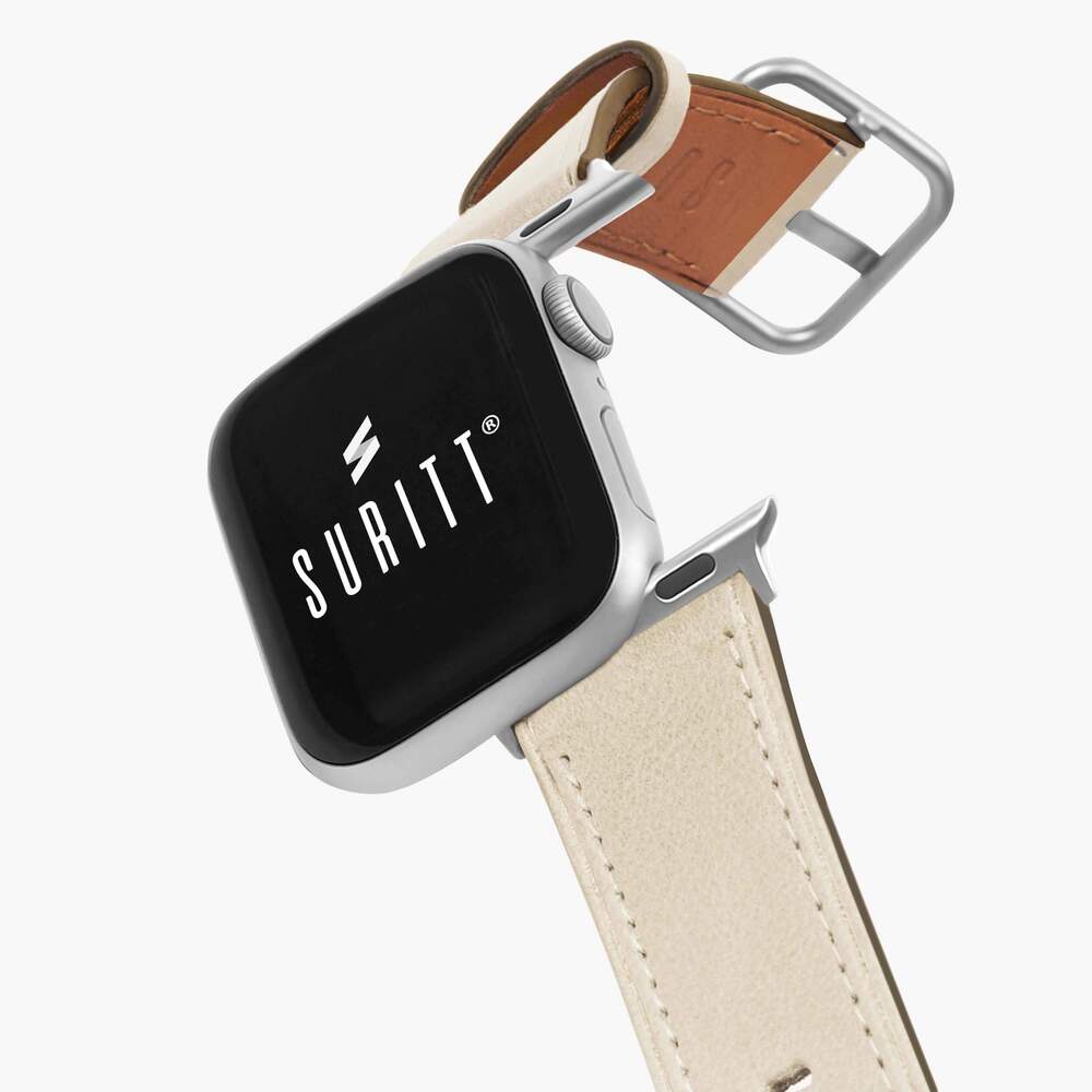 Apple Watch Leather Band Rio Cream Suritt