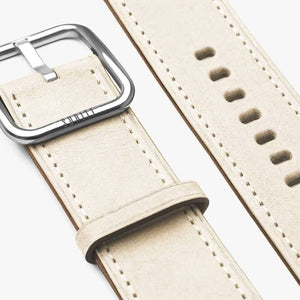 cream leather band for apple watch- Constellation, Suritt