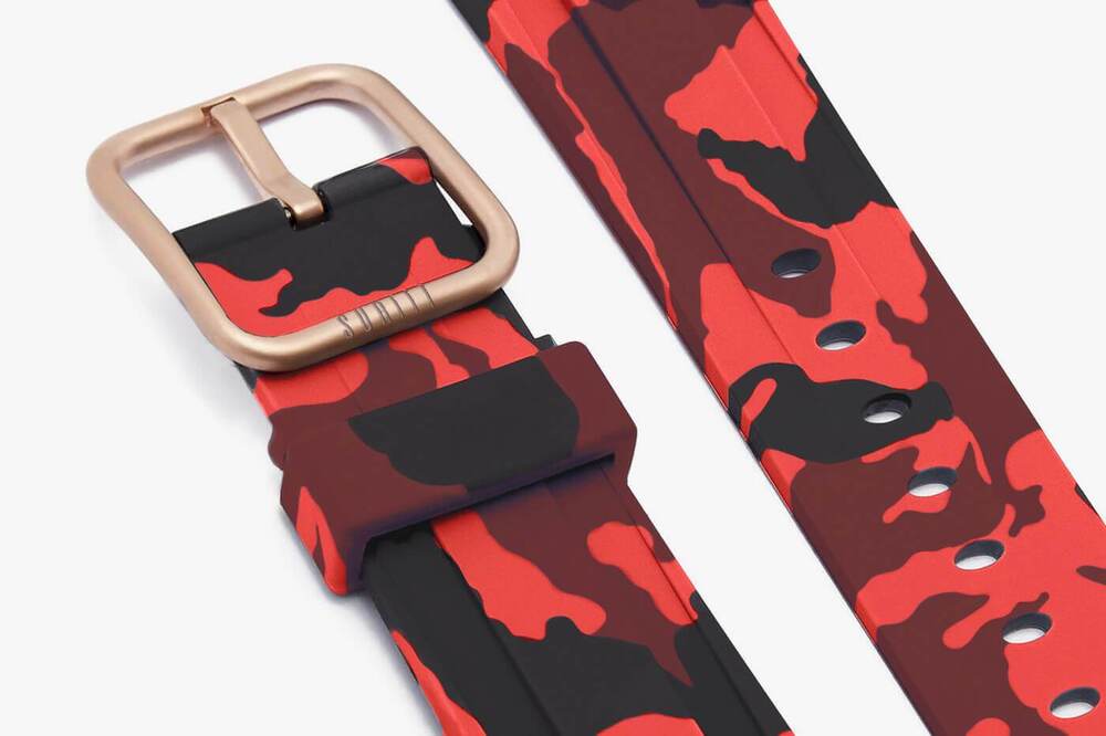 Red Camo Sport Band for Apple Watch Suritt