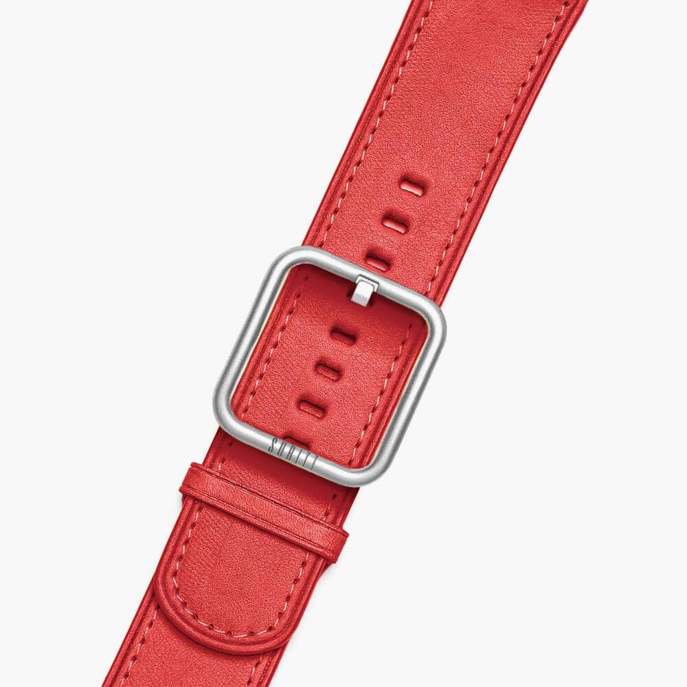 Apple Watch Band Rio Red SURITT Leather Straps