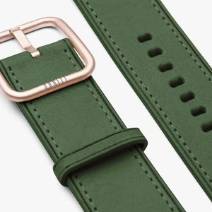 leather green apple watch band - Rio