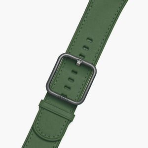 leather green apple watch strap- rio