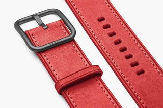 leather strap for apple watch - Rio red