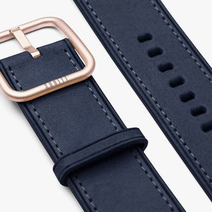 midnight blue leather band for apple watch- suritt