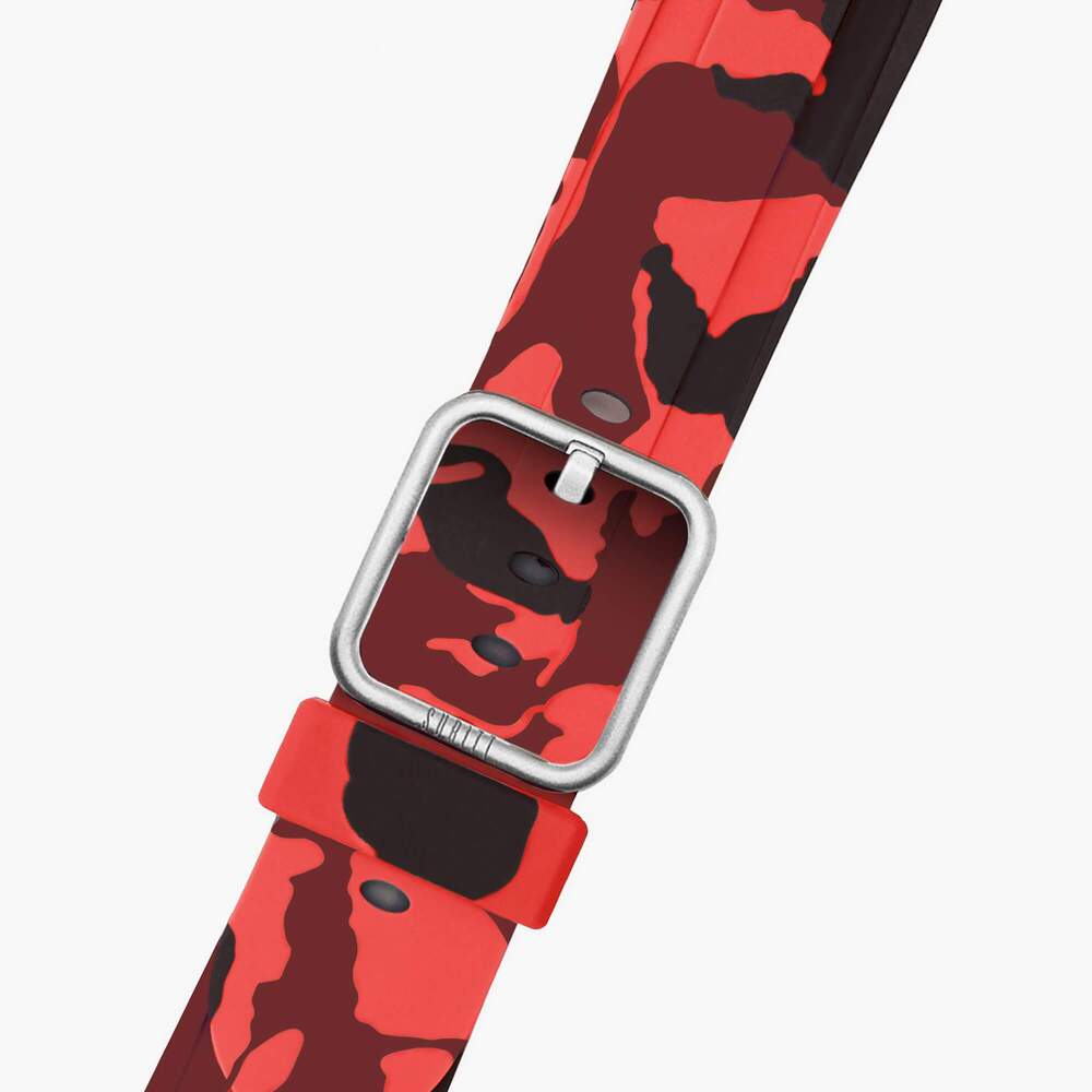 Bracelete Apple Watch Sport Red Camo