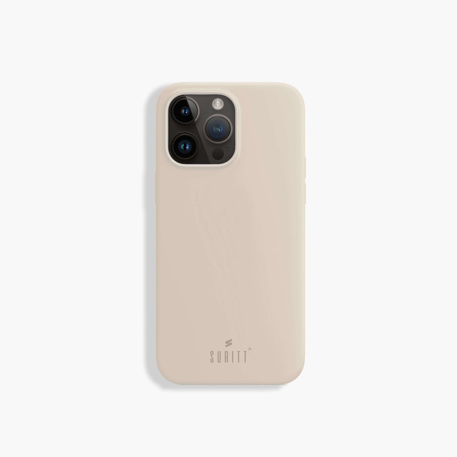 iPhone Hoesje Siliconen Beige