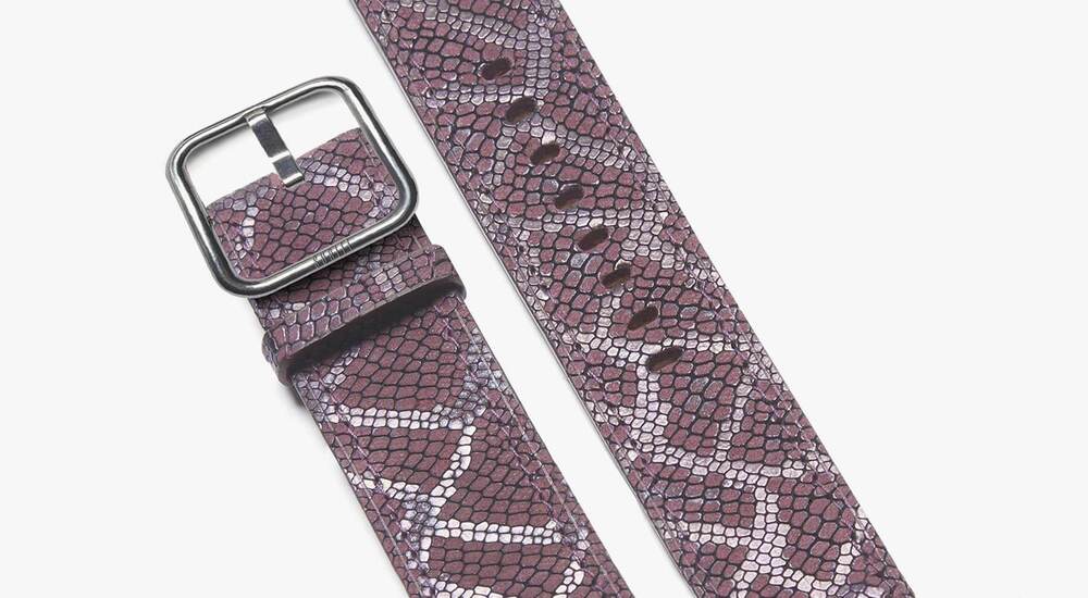 Apple Watch Band Paris Burgundy Luxury Leather Straps