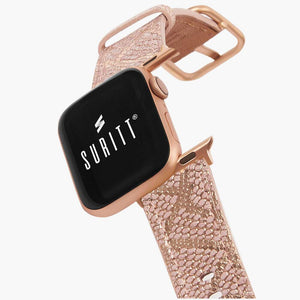 Apple Watch Band Paris Pink Suritt Leather Straps