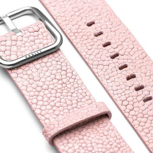 soft pink leather strap for iwatch- New wonder