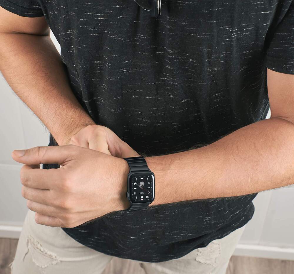 Stainless Steel Apple Watch Band Berlin Black