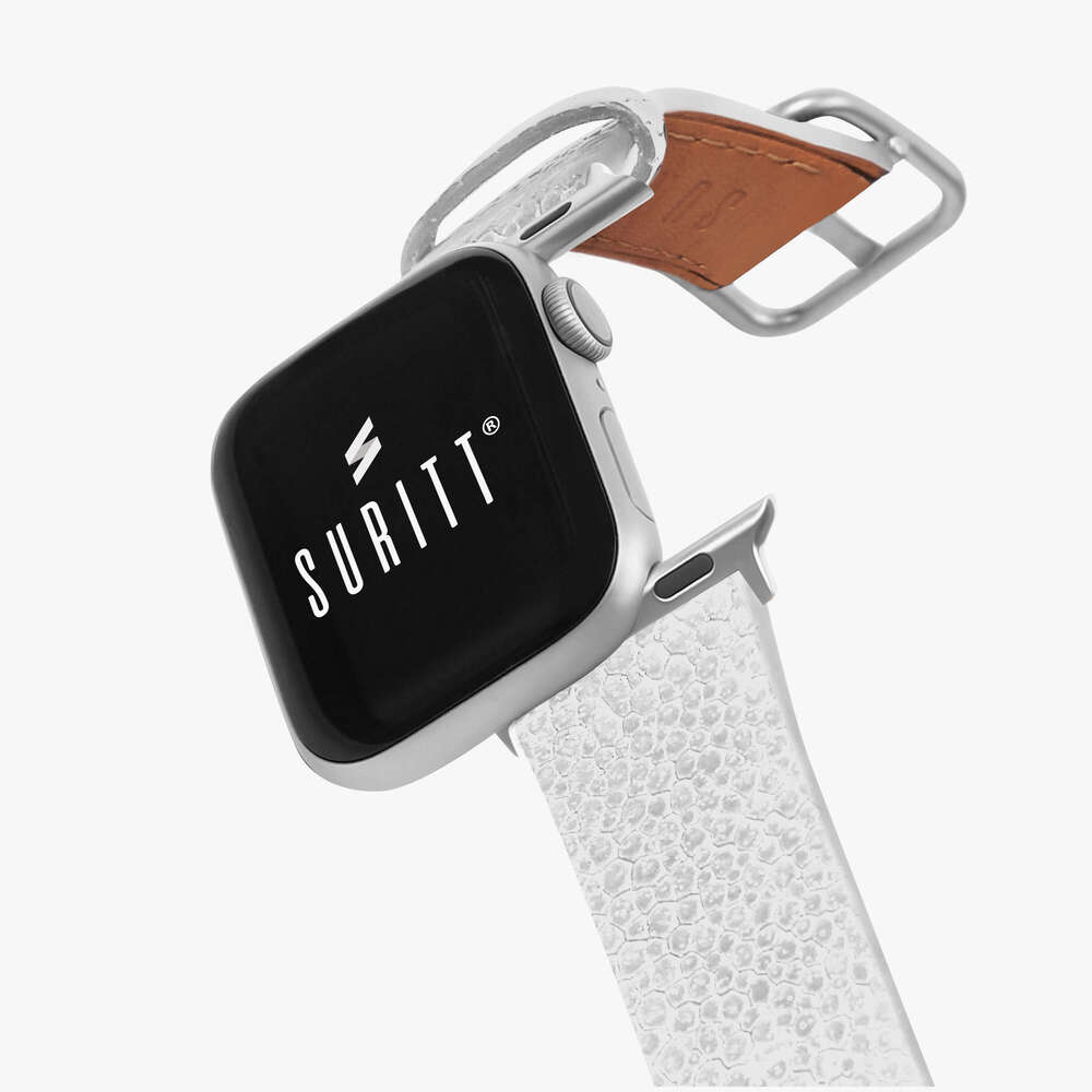 white texture leather strap for apple watch - New wonder